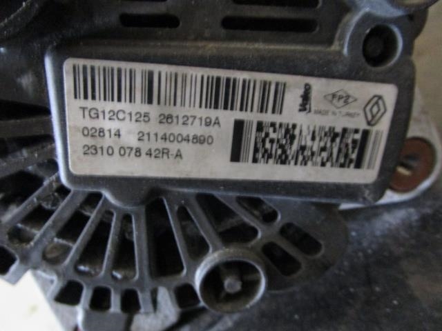 Dynamo til Renault Clio 2012-2016 (Type IV, Fase 1)  