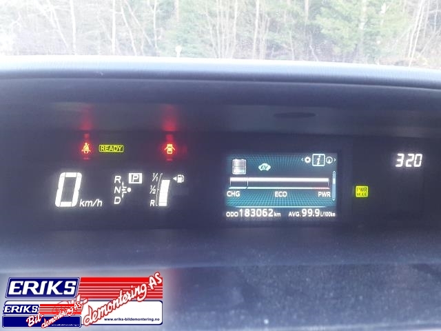 Toyota Prius +7 2012-2020 (Type III) (stasjonsvogn) (stasjonsvogn), Motorkode: 2ZR-FXE, Girkassekode: 