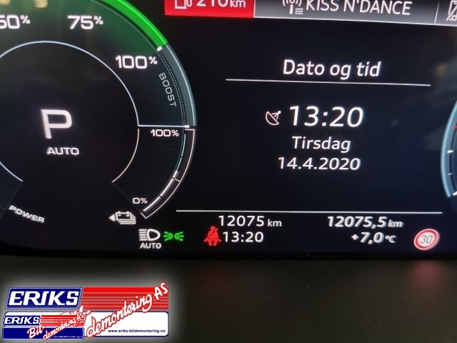 Audi e-tron 2018-->> , Motorkode: BM1J, Girkassekode: 0MA 300 040 F