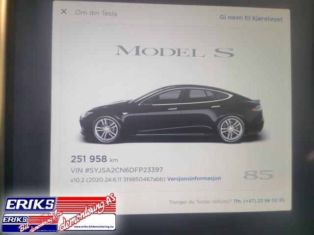 Tesla Model S 2013-2016 (Fase 1) , Motorkode: L1S, Girkassekode: 
