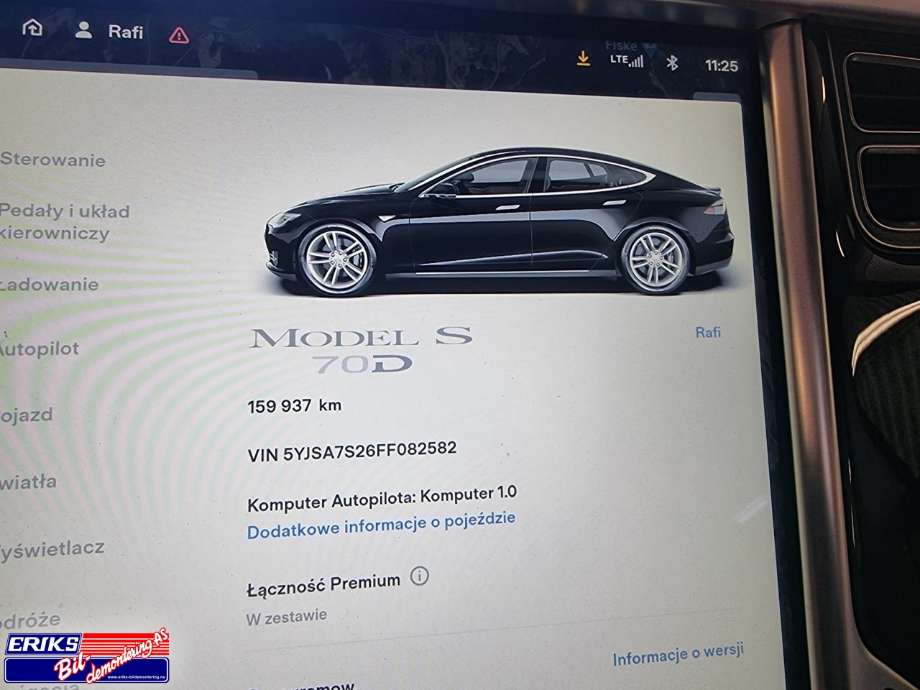 Tesla Model S 2013-2016 (Fase 1) , Motorkode: L2S, Girkassekode: 