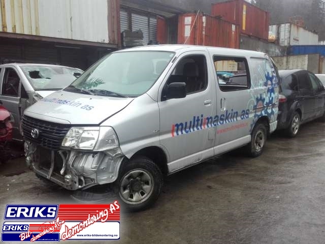 Toyota Hiace 2007-2012 (Fase 3) , Motorkode: , Girkassekode: 