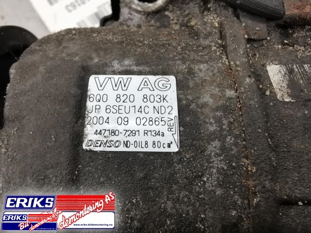 Aircondition kompressor til Škoda Fabia 2000-2007 (Type I)  (DENSO|6Q0 820 803 K|)