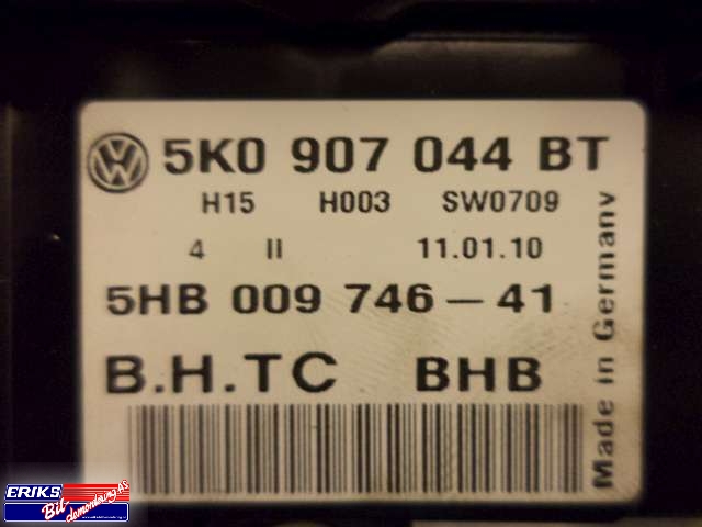 Varmeapparat betjening til VW Golf VI 2008-2012  (5K0 907 044 BT|)