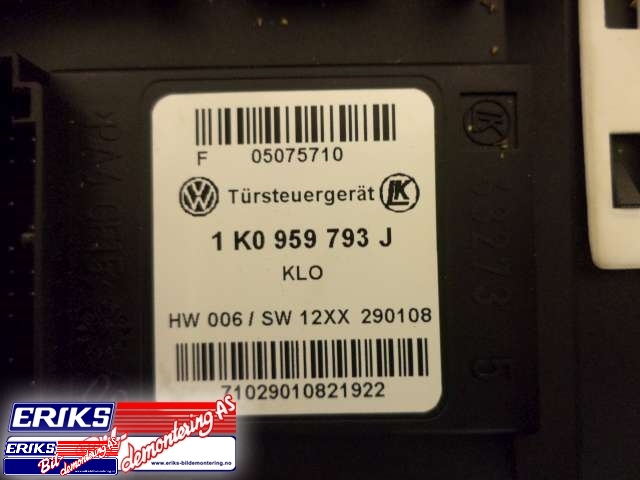 Ruteheis, kun motor, venstre foran til VW Tiguan 2007-2011 (Type I, Fase 1)  (5N0 959 701|)