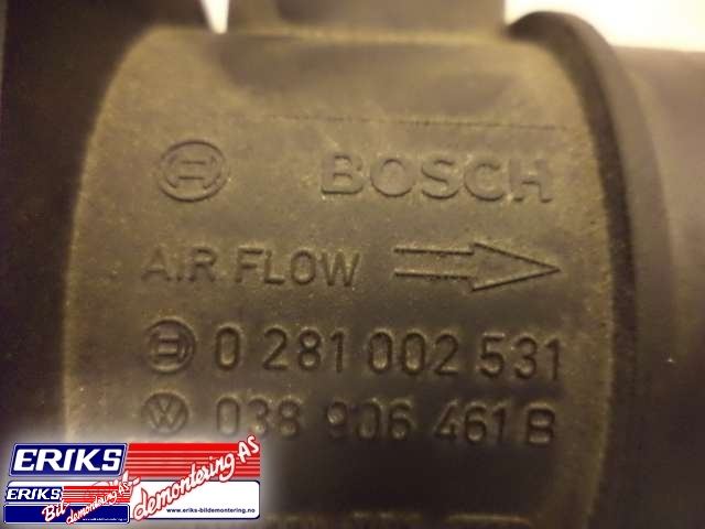 Luftmengde/luftmassemåler til Škoda Fabia 2007-2010 (Type II, Fase 1)  (BOSCH|0 281 002 531|)