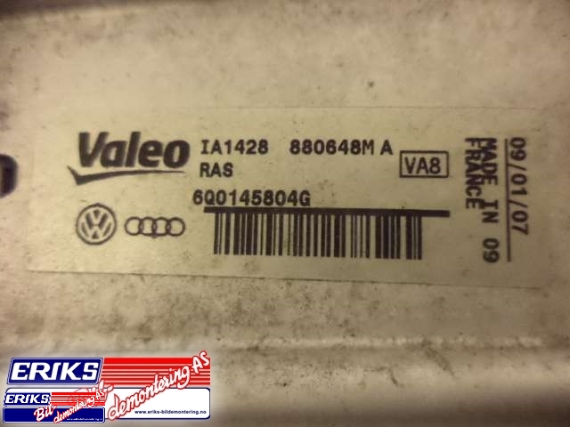 Intercooler til VW Polo 2005-2009 (Type IV, Fase 2)  (VALEO|6Q0145804G|)