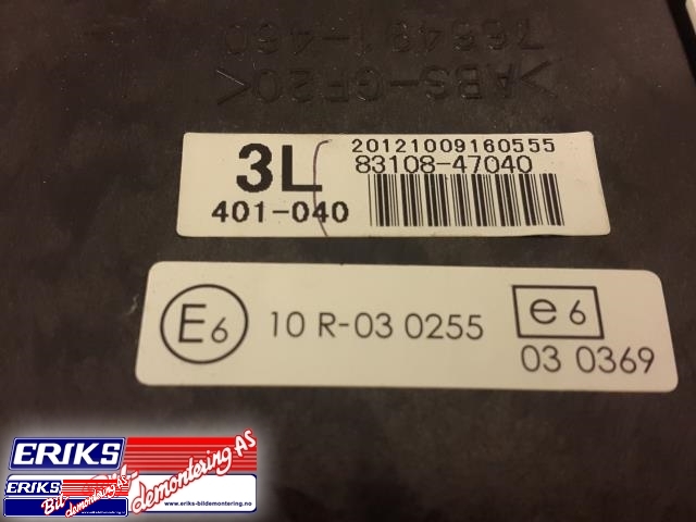 Instrumentpanel til Toyota Prius 2009-2016 (Type III) (COMBI) (COMBI) (TOYOTA|766491-470|)