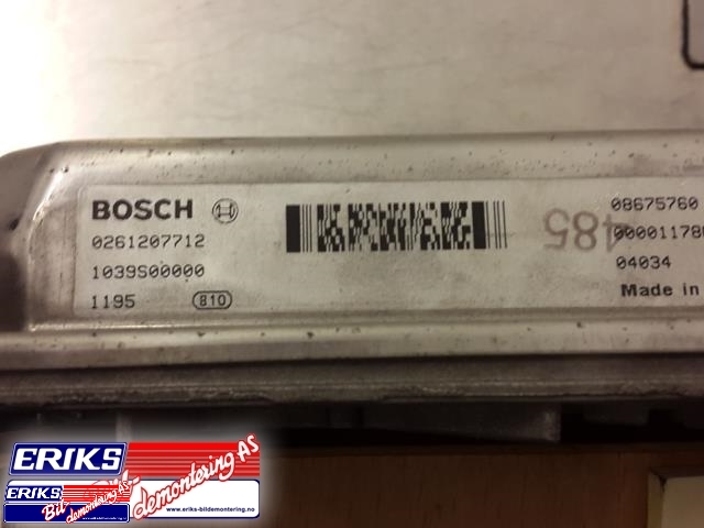 Styreenhet motor til Volvo S80 1998-2006 (Type I) (BOSCH|0261207712|)