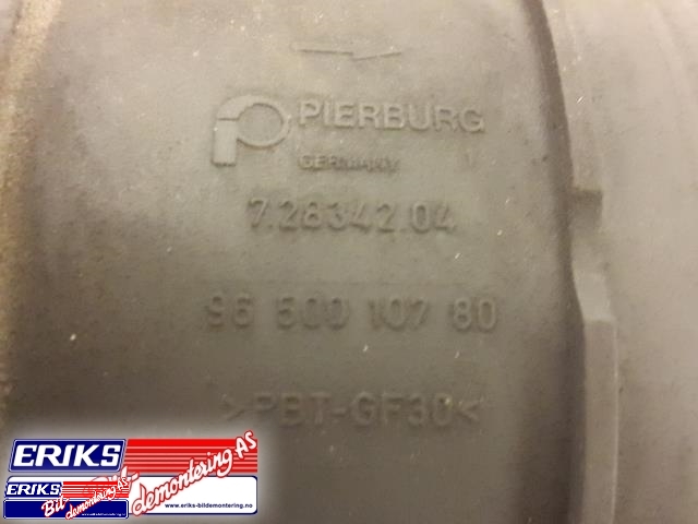 Luftmengde/luftmassemåler til Peugeot 407 2004-2010  (PIERBURG|96 500 107 80|)