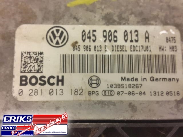 Styreenhet motor til Škoda Roomster 2006-2010 (Fase 1) (BOSCH|0 281 013 182|045 906 013 A|)