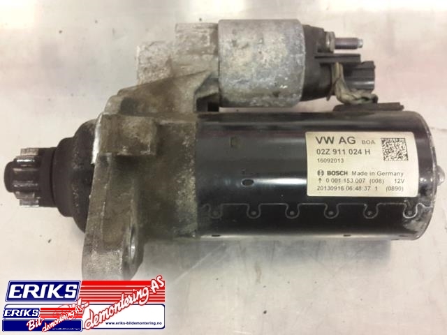Starter diesel til VW Caddy 2010-2015 (Type III, Fase 2) (BOSCH|0 001 153 007|02Z 911 024 H|)