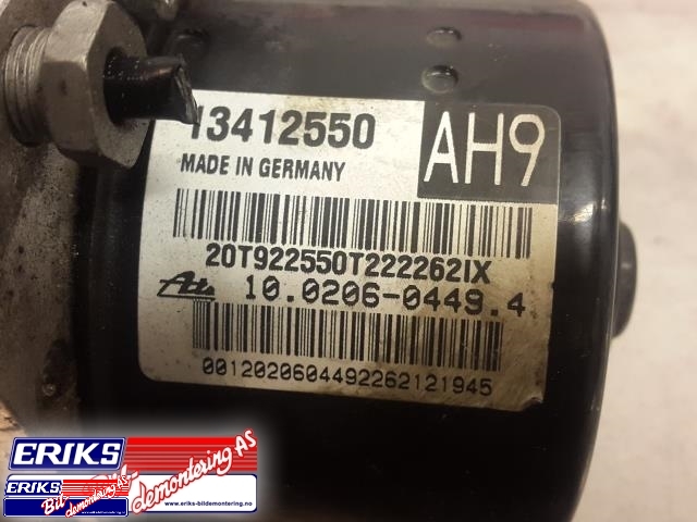 ABS sentral til Opel Astra J 2010-2015  (ATE|13412550|13384013|10.0206-0449.4)