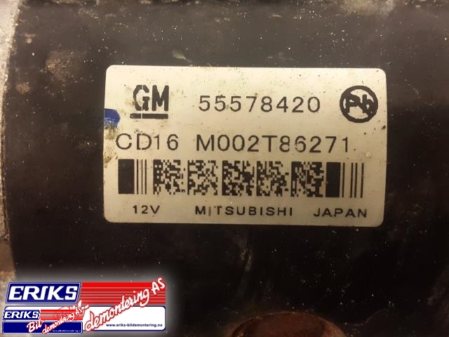 Starter diesel til Opel Astra J 2010-2015  (MITSUBISHI|55578420|)