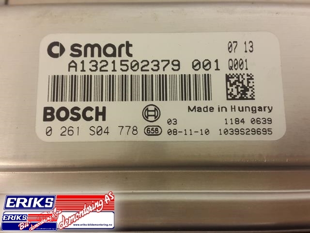 Styreenhet motor til Smart Fortwo 2007-2014 (Type II) (W451) (W451) (BOSCH|0 261 S04 778|)