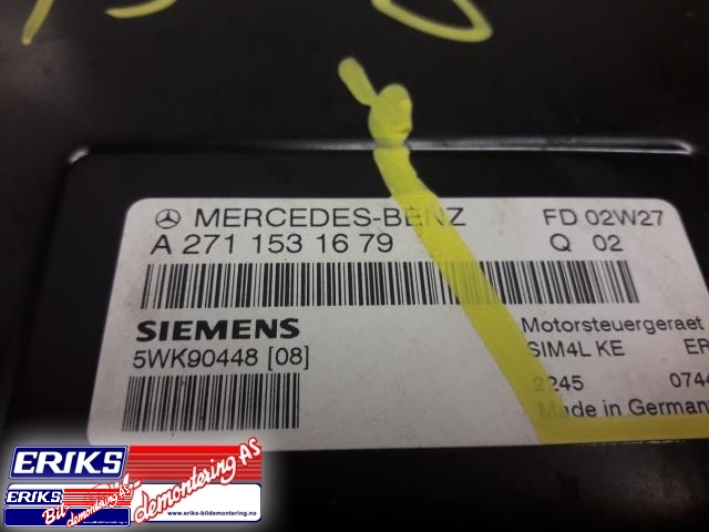 Styreenhet motor til Mercedes C-Klasse 2000-2004 (Fase 1) (W203) (W203) (SIEMENS|A 271 153 16 79|)