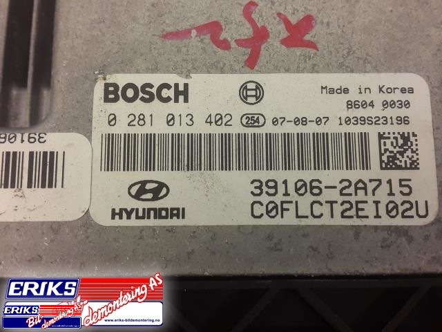 Styreenhet motor til Hyundai i30 2007-2012 (Type I)  (BOSCH|0 281 013 402|)
