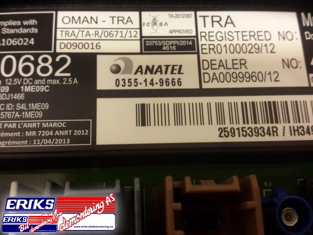 Bilstereo til Renault Zoe 2013-2019 (Fase 1)  (2811 515 36R|)