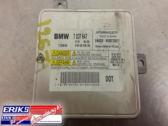 Styreenhet xenon/ballast til BMW 5-Serie 2010-2017 (F10/F11) (F10/F11) (7 237 647|)