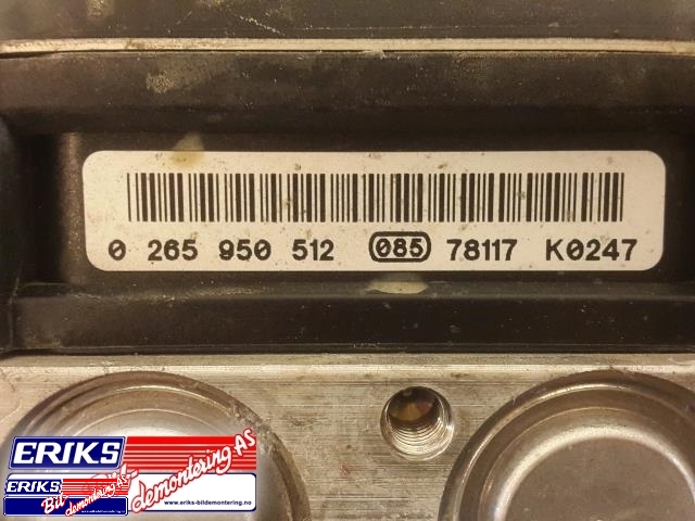 ABS sentral til Toyota Auris 2007-2010 (Type I, Fase 1)  (BOSCH|0 265 950 512|)