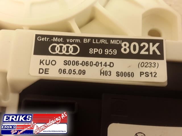 Ruteheis høyre foran til Audi A3 2009-2012 (Type II, Fase 2)  (8P0 959 802K|)