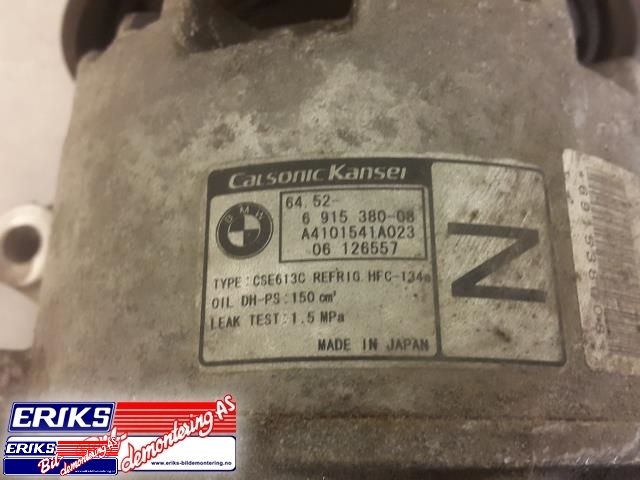Aircondition kompressor til BMW 3-Serie 2005-2011 (E90/E91/E92/E93) (E90/E91/E92/E93) (CARLSONIC KANSEI|6 915 380-08|)