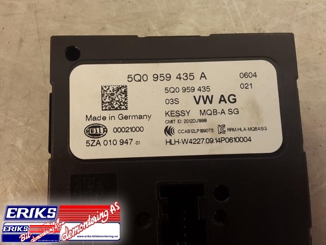 Styreenhet diverse til Audi A3 2012-2016 (Type III, Fase 1)  (HELLA|5Q0 959 435 A|)