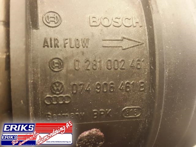 Luftmengde/luftmassemåler til VW Touran 2007-2010 (Type I, Fase 2)  (BOSCH|0 281 002 461|)