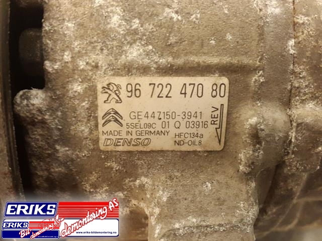 Aircondition kompressor til Peugeot 208 2012-2019 (Type I)  (DENSO|96 722 470 80|)