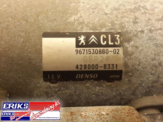 Starter til Peugeot 208 2012-2019 (Type I) (DENSO|9671530880-02|)