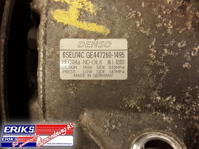 Aircondition kompressor til Toyota Avensis 2009-2015 (Type III, Fase 1)  (DENSO|8831005140||GE447260-1495)