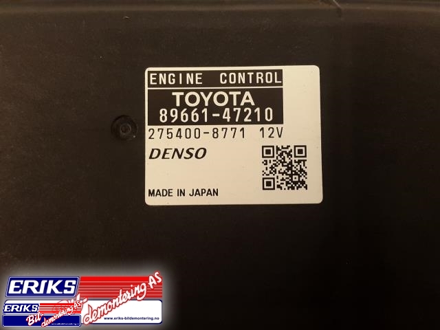 Styreenhet motor til Toyota Prius 2009-2016 (Type III) (COMBI) (COMBI) (DENSO|89661-47210|)