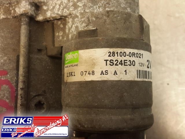 Starter diesel til Toyota Avensis 2009-2015 (Type III, Fase 1) (VALEO|28100-0R021|281000R010|)