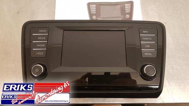 Bilstereo betjeningspanel til Škoda Octavia 2013-2016 (Type III, Fase 1) (5E0 919 605 D|)