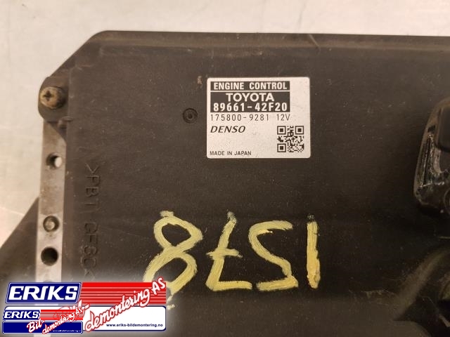 Styreenhet motor til Toyota RAV4 2006-2009 (Type III, Fase 1)  (DENSO|89661-42F20|)