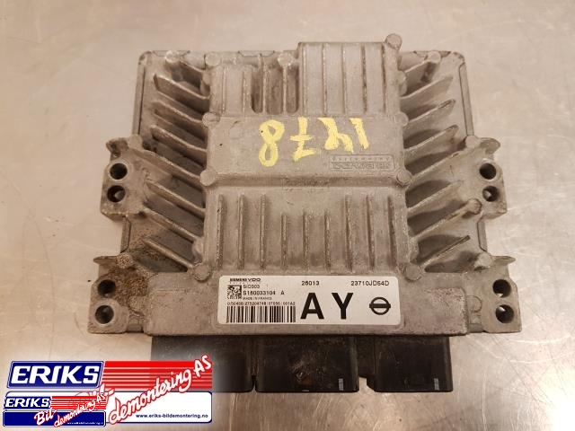 Styreenhet motor til Nissan Qashqai 2007-2010 (Type I, Fase 1) (SIMENS VDO|S180033104 A|)