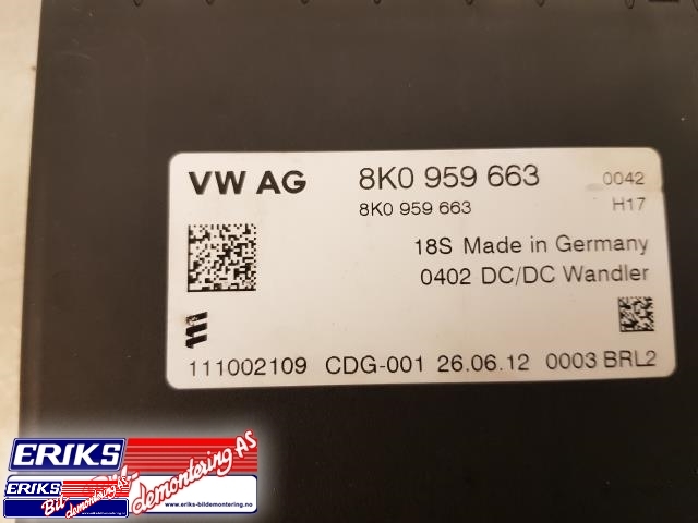 Styreenhet diverse til Audi A4 2007-2014 (Type IV) (B8) (B8) (8K 959 663|)