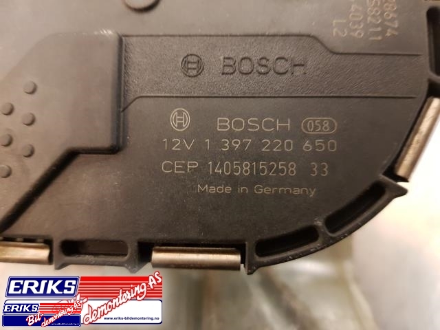 Viskermotor frontrute til Škoda Octavia 2013-2016 (Type III, Fase 1)  (BOSCH|1 397 220 650|5E1 955 119|)