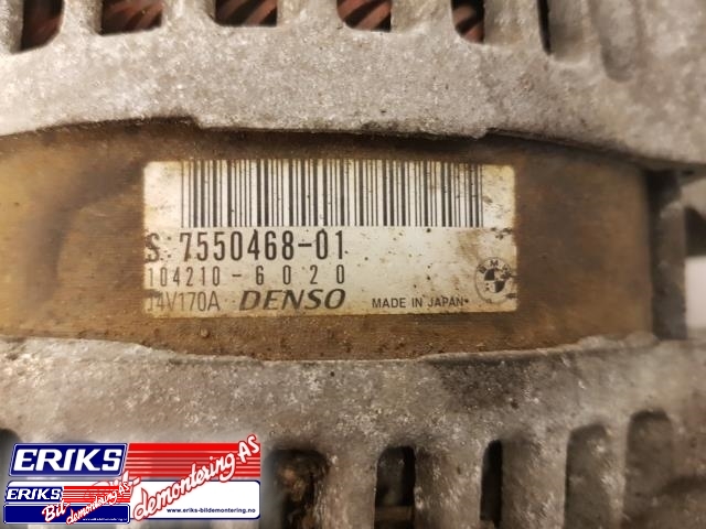 Dynamo til BMW 1-Serie 2004-2011 (E81/E82/E87/E88) (E81/E82/E87/E88) (DENSO|7550468-01|12 31 7 550 468|)