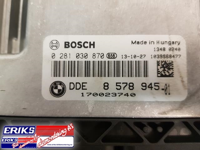 Styreenhet motor til BMW 1-Serie 2011-2015 (Fase 1) (F20/F21) (F20/F21) (BOSCH|0 281 030 870|)