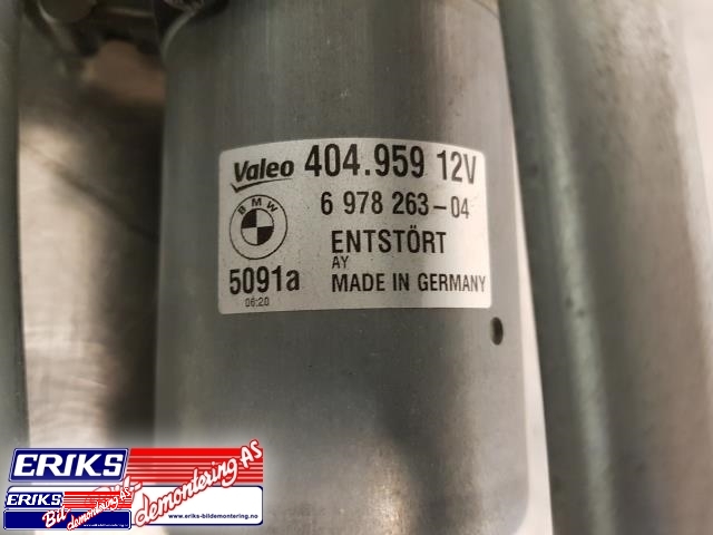 Viskermotor frontrute komplett m/overføring til BMW 3-Serie 2005-2011 (E90/E91/E92/E93) (E90/E91/E92/E93) (VALEO|404.959|)
