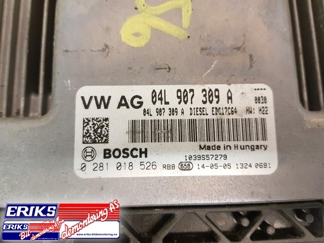 Styreenhet motor til Audi A3 2012-2016 (Type III, Fase 1) (BOSCH|0 281 018 526|)
