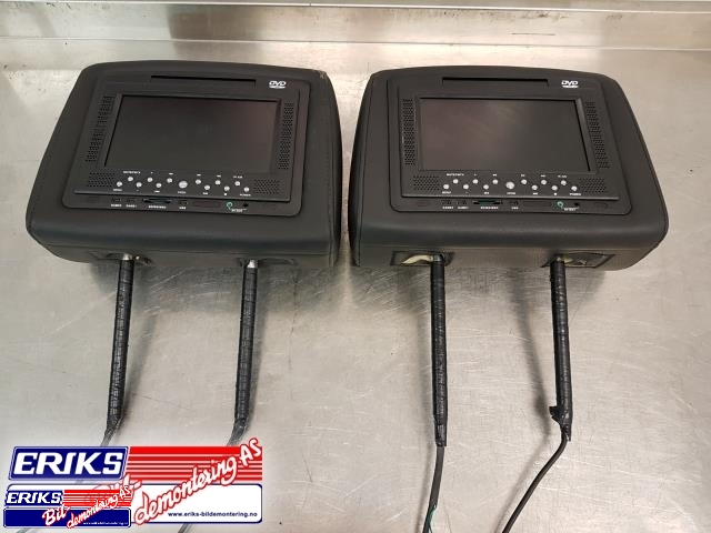 Bilstereo TV-nakkestøtte til Porsche Cayenne 2002-2006 (Fase 1) (9PA) (9PA)
