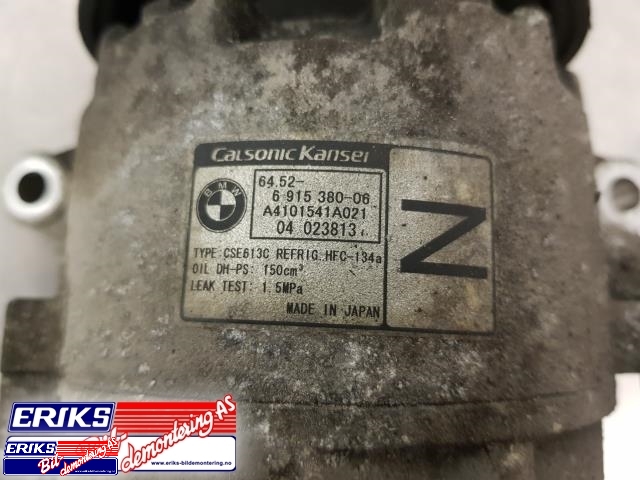 Aircondition kompressor til BMW 1-Serie 2004-2011 (E81/E82/E87/E88) (E81/E82/E87/E88) (CARLSONIC KANSEI|6 915 380-06|)