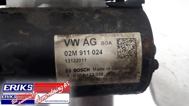 Starter diesel til VW Transporter / Caravelle 2009-2015 (Fase 2) (T5) (T5) (BOSCH|02M 911 024|)