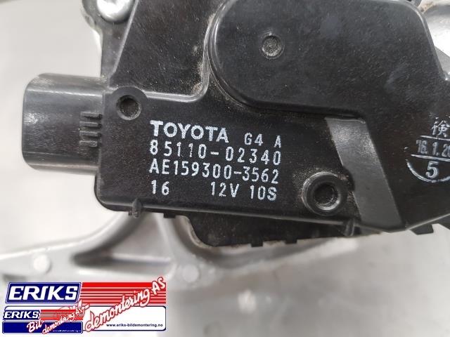 Viskermotor frontrute komplett m/overføring til Toyota Auris 2015-2019 (Type II, Fase 2)  (85110-02340|)