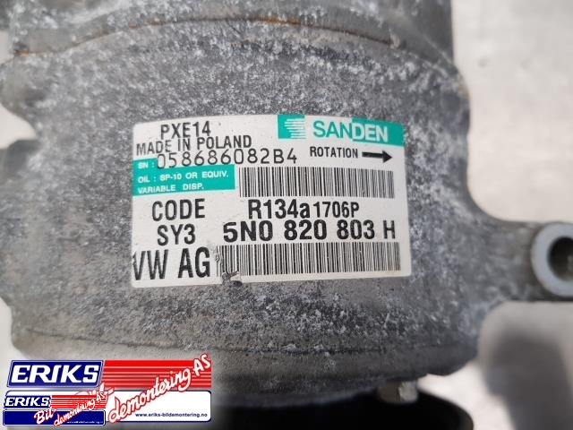 Aircondition kompressor til Škoda Octavia 2009-2013 (Type II, Fase 2)  (SANDEN|5N0 820 803 H|)