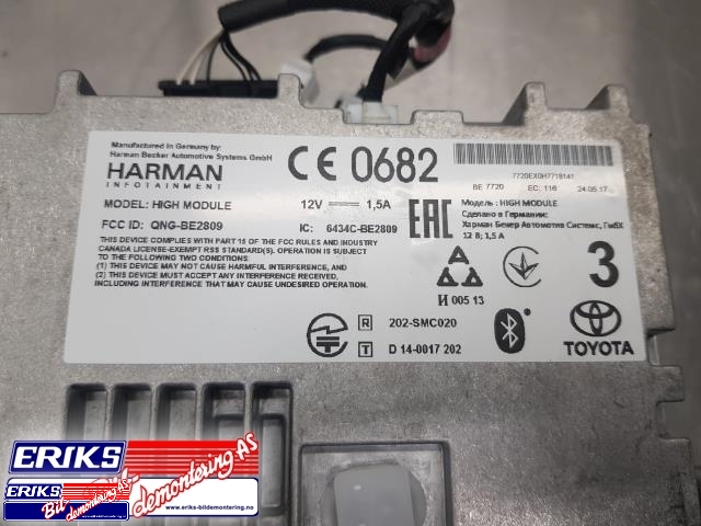 Bilstereo navigasjon til Toyota RAV4 2013-2015 (Type IV, Fase 1)  (86140-42350|)