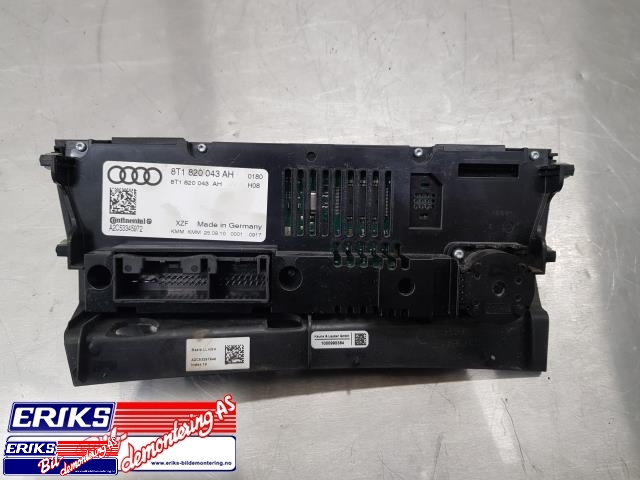 Varmeapparat betjening til Audi A4 2007-2014 (Type IV) (B8) (B8) (CONTINENTAL|8T1 820 043 AH|)
