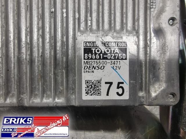 Styreenhet motor til Toyota Auris 2013-2015 (Type II, Fase 1)  (DENSO|89661-0Z750|)